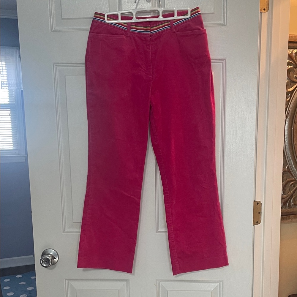 Lilly Pulitzer Pink Corduroy Pants